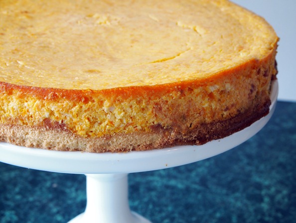 Pumpkin Almond Cheesecake