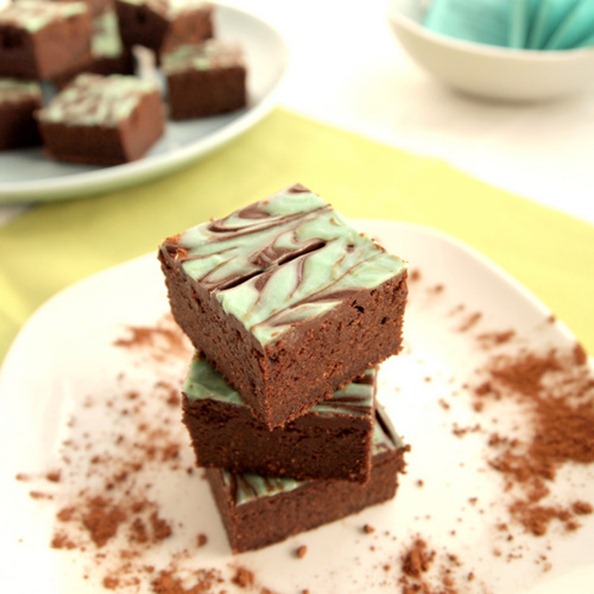 Peppermint Tea Brownies