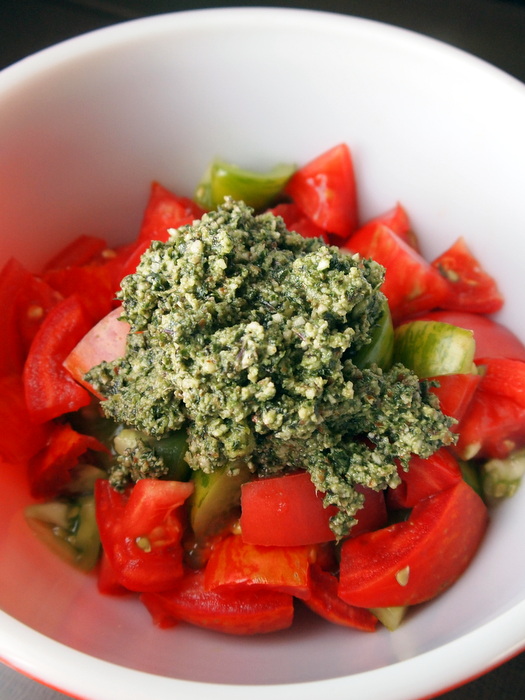 Caprese Salad + Kale Pesto